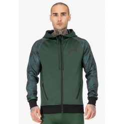 Kurtka z dresu Tapout Functional. Czarne kurtki męskie TAPOUT, bez wzorów, z dresówki, sportowe, bez kaptura. Za 290.00 zł.