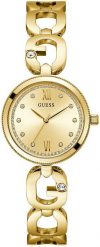 Zegarek damski Guess GW0759L2 CYRKONIE złoty. Żółte zegarki damskie Guess, złote. Za 1,057.52 zł.