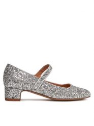 Balagan Baleriny Dora Srebrny. Szare balerinki damskie BALAGAN, bez wzorów, z materiału, bez obcasa, bez zapięcia. Za 389.99 zł.