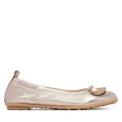 Baleriny Hispanitas. Żółte balerinki damskie Hispanitas, bez wzorów, bez obcasa, bez zapięcia. Za 479.99 zł.