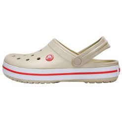 Tenisówki Crocs Model Crocband Kolor Beżowy. Białe klapki damskie Crocs, bez wzorów, z gumy, bez zapięcia. Za 304.00 zł.