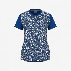 TIE-BREAK II T-Shirt Women. Niebieskie t-shirty damskie Head, xs, bez wzorów, sportowe, bez kołnierzyka, bez ramiączek. W wyprzedaży za 182.00 zł.