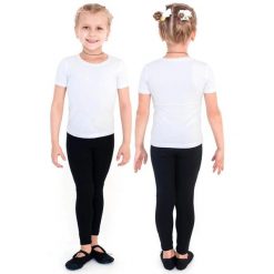 Legginsy do gimnastyki artystycznej bawełniane INDIGO. Czarne legginsy damskie INDIGO SPORTS, bez wzorów, z bawełny. Za 83.00 zł.