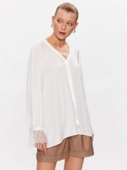 Marc Aurel Tunika 6058 1000 93144 Biały Relaxed Fit. Białe tuniki damskie Marc Aurel, bez wzorów, z wiskozy, bez ramiączek. Za 589.99 zł.