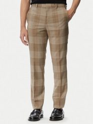 HUGO Spodnie garniturowe Hogan 263X 50569204 Beżowy Extra Slim Fit. Brązowe spodnie materiałowe męskie Hugo, bez wzorów, z materiału. Za 749.99 zł.