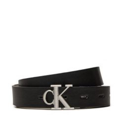 Pasek Damski Calvin Klein Jeans. Czarne paski damskie Calvin Klein Jeans, bez wzorów, z jeansu. Za 279.99 zł.