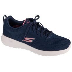 Buty sportowe Sneakersy damskie, Go Walk Joy - Violet. Czarne obuwie sportowe damskie Skechers, bez wzorów, bez zapięcia, trekkingowe. Za 299.99 zł.