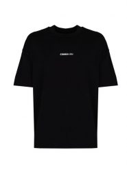 Les Hommes T-Shirt "Happy Pictures" | LBT1015700P | Mężczyzna | Czarny. Czarne t-shirty męskie Les Hommes, m, bez wzorów, z bawełny, bez kołnierzyka, bez ramiączek. W wyprzedaży za 299.00 zł.