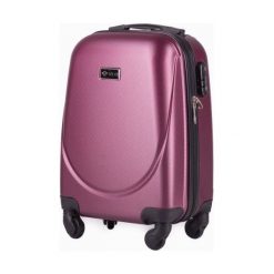 Mała walizka podróżna na kółkach (bagaż podręczny) SOLIER STL310 XS ABS burgundowa - XS \ Burgundy. Czerwone walizki damskie Solier, bez wzorów, z gumy, małe. Za 119.00 zł.