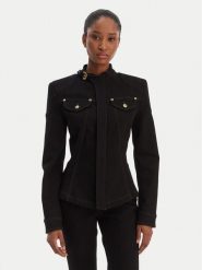 Versace Jeans Couture Kurtka przejściowa 80HAS458 DT037 Czarny Slim Fit. Czarne kurtki damskie Versace Jeans Couture, bez wzorów, z bawełny, bez kaptura. Za 2,139.00 zł.