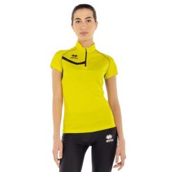 Damski jersey Errea Shelly. Czarne koszulki sportowe damskie ERREA, bez wzorów, z jersey, bez ramiączek. Za 291.50 zł.