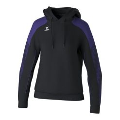 Bluza damska z kapturem Erima Evo Star. Czarne bluzy damskie Erima, na zimę, bez wzorów, z materiału, retro, bez ramiączek, z kapturem. Za 234.00 zł.