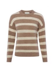 Msch Copenhagen sweter z dzianiny z zawartością alpaki - MSCHFestina Hope Kobiety brązowy, M/L. Brązowe swetry nierozpinane damskie MSCH Copenhagen, l, bez wzorów, z dzianiny, eleganckie, bez kołnierzyka, bez ramiączek. Za 229.95 zł.