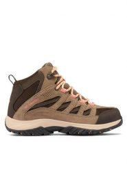 Columbia Trekkingi Crestwood Mid 2099861 Zielony. Zielone obuwie trekkingowe damskie Columbia, ze skóry, bez zapięcia. Za 439.99 zł.