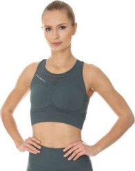 Brubeck CR10210 Crop top GYM zielony XL. Zielone topy damskie Brubeck, xl, bez wzorów, bez kołnierzyka, bez ramiączek. Za 128.84 zł.