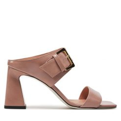 Klapki Pollini. Czerwone klapki damskie Pollini, bez wzorów, bez obcasa, bez zapięcia. Za 1,829.00 zł.