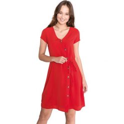 Vero Moda Annika Sukienka Czerwony. Czerwone sukienki damskie Vero Moda, xs, bez wzorów, z elastanu, bez kołnierzyka, bez ramiączek. Za 133.95 zł.