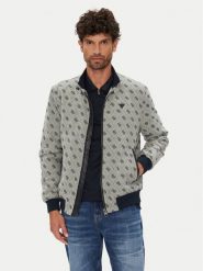 Guess Kurtka bomber M5YL04 WGUE0 Granatowy Regular Fit. Niebieskie kurtki męskie Guess, m, z aplikacjami, z syntetyku, bez kaptura. Za 529.99 zł.
