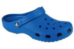 Klapki damskie Crocs Blbo Classic Blue Bolt. Czarne klapki damskie Crocs, bez wzorów, z materiału, bez obcasa, bez zapięcia. Za 205.00 zł.