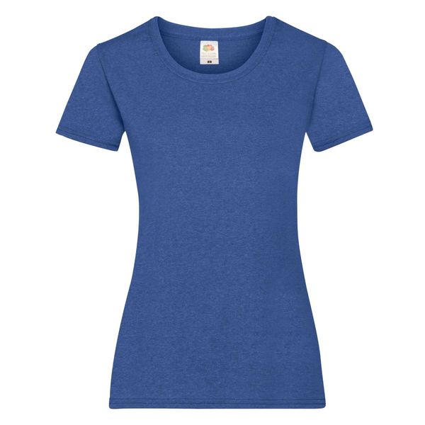 Koszulka Damska Valueweight. Niebieskie bluzki damskie fruit of the loom, xs, bez wzorów, sportowe, bez kołnierzyka, bez ramiączek. Za 35.99 zł.