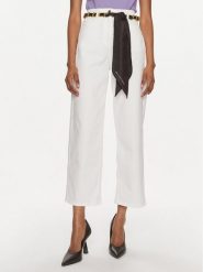 Elisabetta Franchi Jeansy PJ-42D-41E2-003693 Biały Relaxed Fit. Białe jeansy damskie Elisabetta Franchi, bez wzorów, z bawełny. Za 2,569.00 zł.