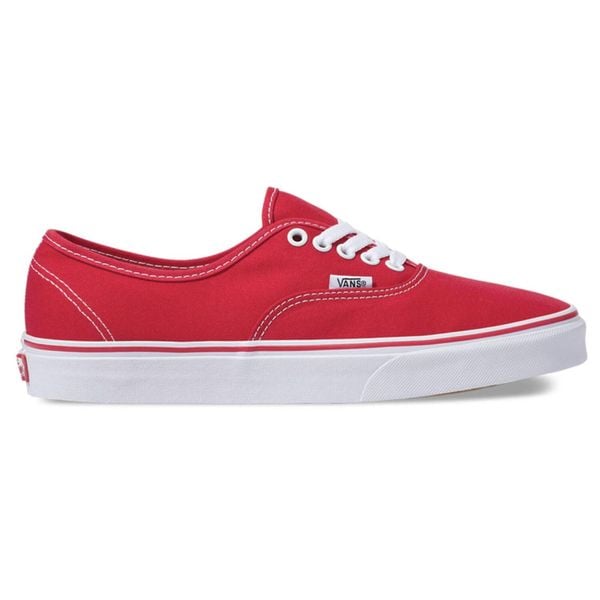 Buty do chodzenia dla dorosłych Vans Authentic trampki. Czerwone trampki męskie Vans, bez wzorów, casualowe, bez zapięcia, vans authentic. Za 317.25 zł.