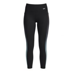 Legginsy damskie Under Armour UA Velociti Ankle Prt Tights-BLK. Czarne legginsy damskie Under Armour, bez wzorów, z materiału. Za 308.80 zł.