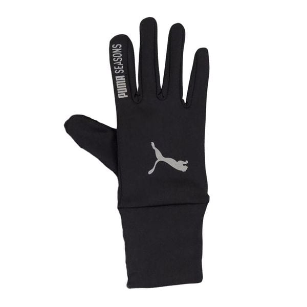 Rękawiczki Unisex Dla Dorosłych Z Logo Sezonu. Czarne rękawiczki damskie Puma, bez wzorów. Za 149.99 zł.