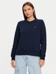 Tommy Jeans Bluza DW0DW19959 Granatowy Regular Fit. Niebieskie bluzy damskie Tommy Jeans, xxs, bez wzorów, z bawełny, bez ramiączek, bez kaptura. Za 199.99 zł.