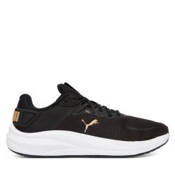 Buty do biegania Puma. Czarne obuwie sportowe damskie Puma, bez wzorów, bez zapięcia, do biegania. Za 239.99 zł.