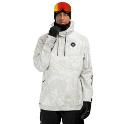 Kurtka snowboardowa męska W1 Tremblant. Białe kurtki męskie SIROKO, l, bez wzorów, z softshellu, bez kaptura, narciarskie. W wyprzedaży za 330.95 zł.