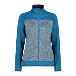 Damska rozciągliwa wydajna polarowa bluza z zamkiem CMP Unlimitech. Niebieskie bluzy damskie CMP, s, bez wzorów, z materiału, sportowe, bez ramiączek, bez kaptura. Za 338.90 zł.