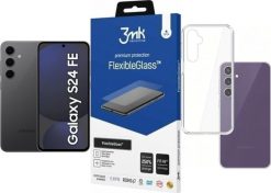 Smartfon Samsung Galaxy S24 FE 5G 8/256GB Czarny Enterprise Edition (SM-S721BZKGEUB) + FlexibleGlass + Etui Clear Case. Czarne smartfony SAMSUNG. Za 3,841.00 zł.