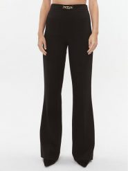 TWINSET Spodnie materiałowe 232TT2191 Czarny Flare Fit. Czarne spodnie materiałowe damskie Twinset, bez wzorów, z materiału. Za 1,569.00 zł.