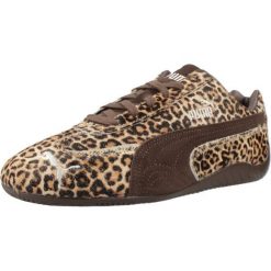 Buty PUMA YELLOW SPEEDCAT WILD WNS Nadruk zwierzęcy. Brązowe obuwie trekkingowe damskie Puma, ze skóry, bez zapięcia. Za 468.99 zł.