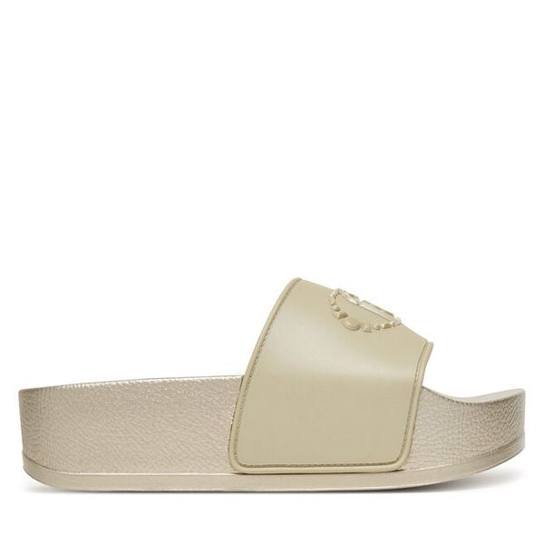 Klapki Liu Jo. Żółte klapki damskie Liu Jo, bez wzorów, bez obcasa, bez zapięcia. Za 279.99 zł.