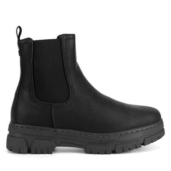 Botki Go Soft. Czarne botki damskie GO SOFT, bez wzorów, bez obcasa, na płaskiej podeszwie, bez zapięcia. Za 199.99 zł.