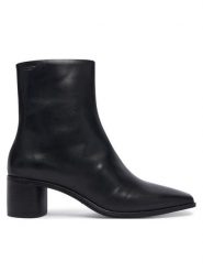 Vagabond Shoemakers Botki Fay 6100-001-20 Czarny. Czarne botki damskie Vagabond Shoemakers, bez wzorów, ze skóry, bez obcasa, na słupku, bez zapięcia. Za 694.99 zł.