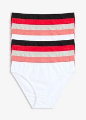 Figi (10 par). Czarne majtki damskie bonprix. Za 107.99 zł.