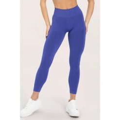 Legginsy fitness damskie Gym Glamour flexible 2.0. Niebieskie legginsy damskie GYM GLAMOUR, bez wzorów. Za 169.99 zł.
