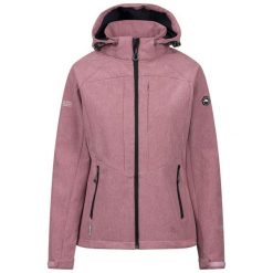 Kurtka Damska Fryatt Soft Shell. Czerwone kurtki sportowe damskie Trespass, m, bez wzorów, z elastanu, bez ramiączek, z kapturem, trekkingowe. Za 296.99 zł.