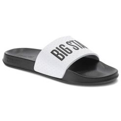 Czarne Klapki Big Star Męskie Buty Na Lato. Białe klapki męskie BIG STAR, bez wzorów, bez zapięcia. Za 59.99 zł.
