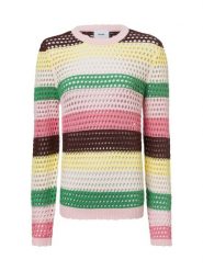 Nümph sweter z grubej dzianiny - Numoana Kobiety Bawełna wielokolorowy, S. Swetry nierozpinane damskie Nümph, s, bez wzorów, z bawełny, bez kołnierzyka, bez ramiączek. Za 229.95 zł.