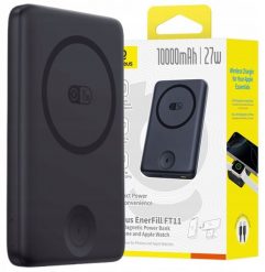 Powerbank Baseus EnerFill FT11 10000mAh 27W kompatybilny z MagSafe, do Apple Watch i smartfonów z kablem USB-C 20V/3A 30 cm - czarny. Czarne powerbanki Baseus. Za 132.41 zł.