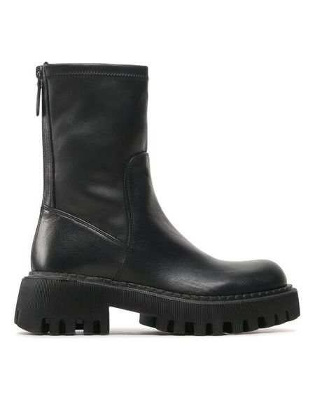 Loriblu Botki 3I4TL024 7811 Czarny. Czarne botki damskie Loriblu, bez wzorów, ze skóry, bez obcasa, na płaskiej podeszwie, bez zapięcia. Za 2,329.00 zł.