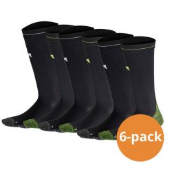 Skarpety kompresyjne do biegania Xtreme, 6 par, Multi Czarne. Czarne skarpetki damskie XTREME SOCKSWEAR, bez wzorów. Za 225.99 zł.