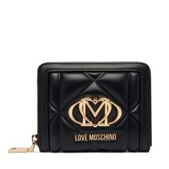 Portfel LOVE MOSCHINO. Czarne portfele damskie Love Moschino. Za 459.99 zł.
