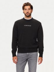 Guess Jeans Sweter M4BR31 Z3HM1 Czarny Regular Fit. Czarne swetry męskie Guess Jeans, l, z aplikacjami, z bawełny, bez kołnierzyka, bez ramiączek. Za 319.99 zł.