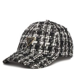 Czapka z daszkiem Guess. Czarne czapki damskie Guess, z aplikacjami. Za 149.99 zł.