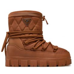 Śniegowce Guess. Brązowe śniegowce damskie Guess, bez zapięcia. Za 759.99 zł.